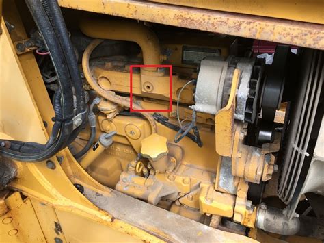 john deere block heater location